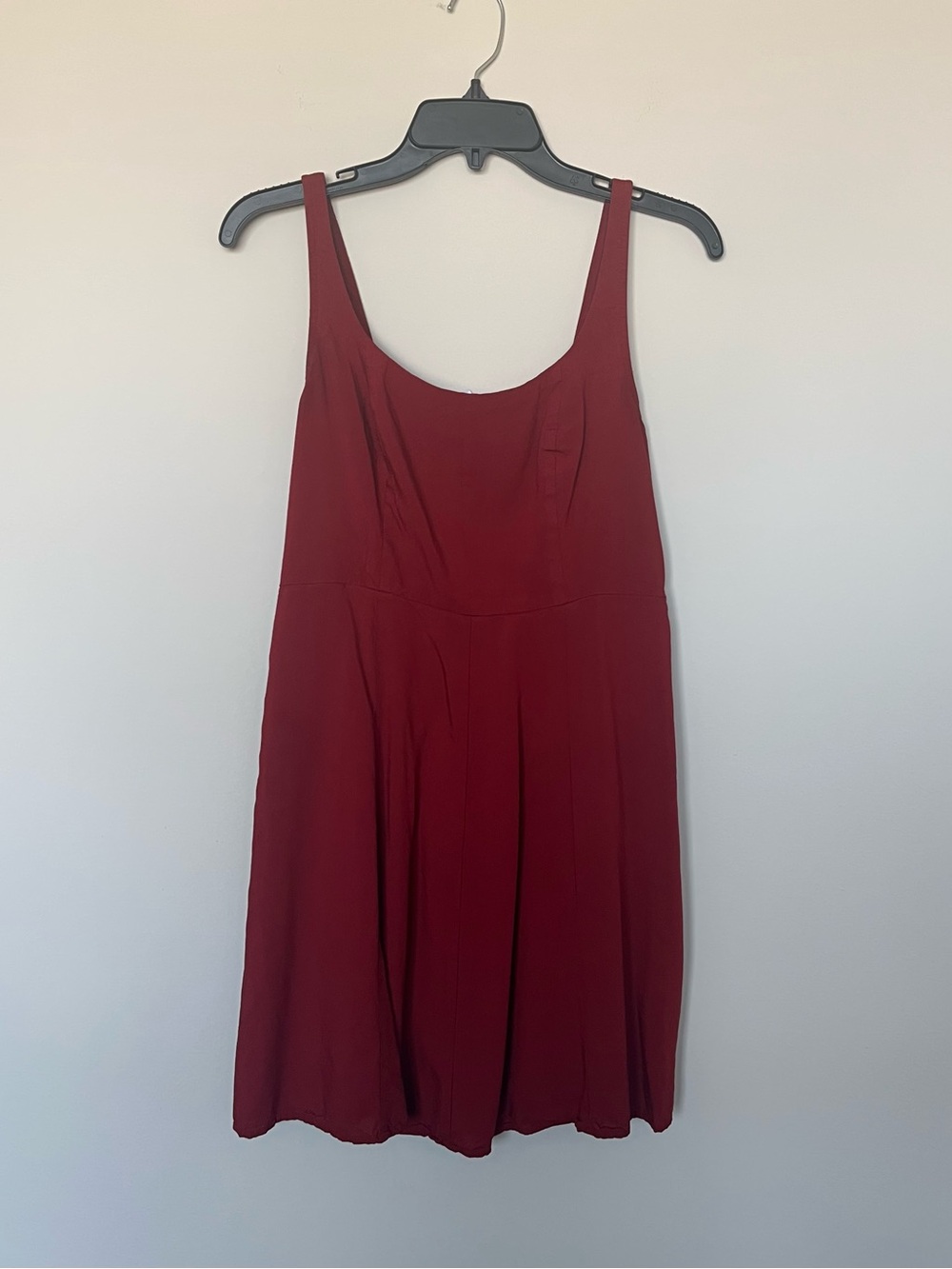 Old Navy Maroon Scoop Neck Mini Dress